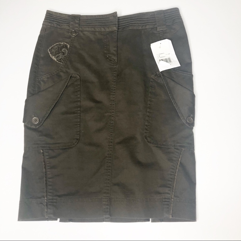 NWT Mexx Pocket Army Green Skirt 6